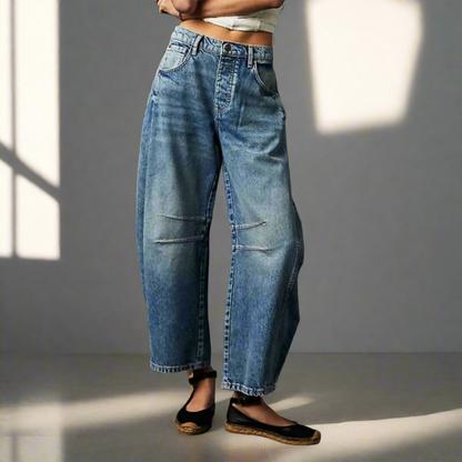 Greta® | Jeans a Gamba Larga da Comfort e Stile