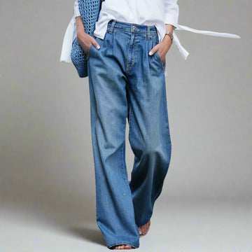 Ginevra® | Comodi Pantaloni Larghi da Donna in Denim