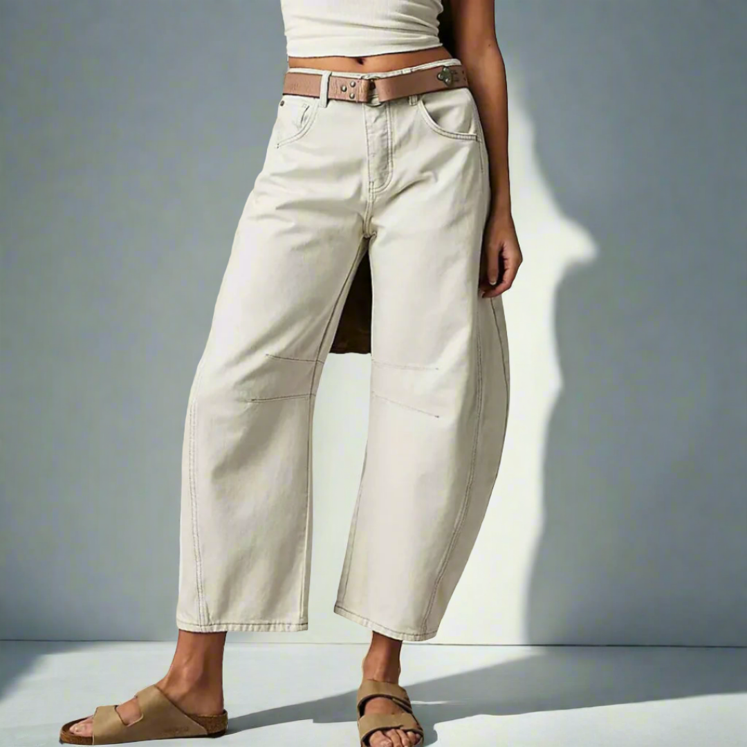 Greta® | Jeans a Gamba Larga da Comfort e Stile